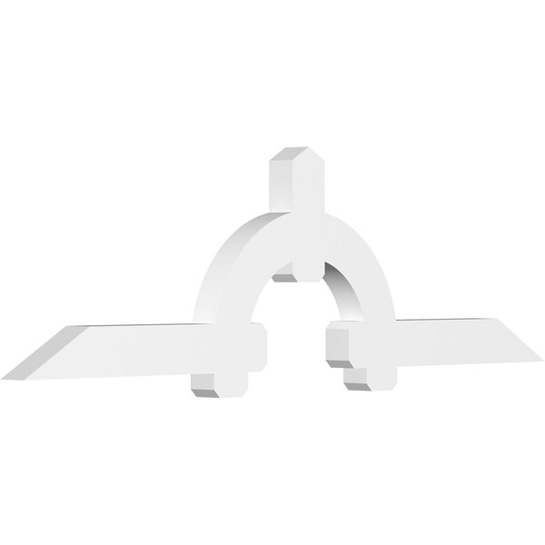 Ekena Millwork Ericson Architectural Grade PVC Gable Bracket, 96"W x 28"H x 4"D x 6"F, 7/12 Pitch GBP096X28X0406ERI00 - main
